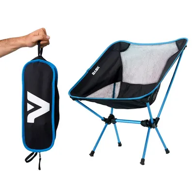 Cadeira Em Alumínio Portátil Dobrável Oxford 600D Ultraleve Praia Camping Pesca Com Bolsa