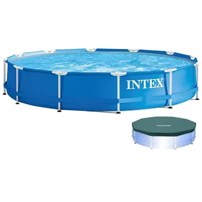 Piscina Intex 5000 litros estrutural STD com CAPA
