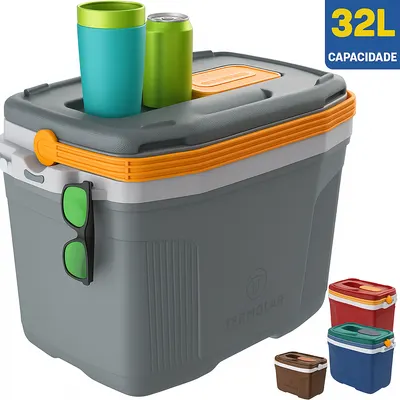 Caixa Térmica 32 Litros Cabe 45 Latas Air Flow Alta Qualidade Escolha Sua Cor - Termolar