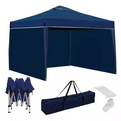 Gazebo Tenda Articulado Montagem Rapida Com Bolsa Praia Camping 3X3M + 3 Paredes