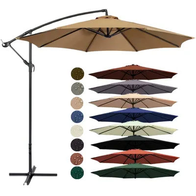 Ombrelone Guarda-Sol 3 Metros Lateral Grande Para Praia Jardim Piscina Diversas Cores