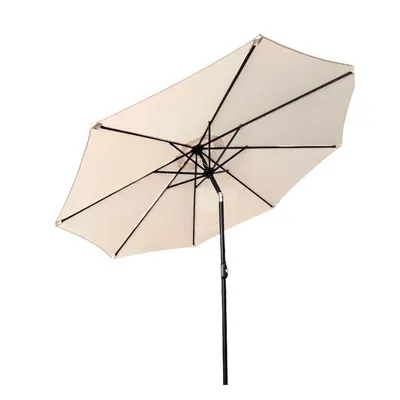 Ombrelone 8 Varetas Guarda-sol Sombrero Articulado Estrutura Metal Jardim Varanda Gourmet